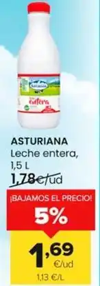 Autoservicios Familia Asturiana - leche entera oferta