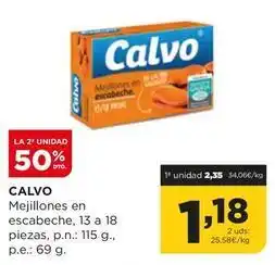 Alimerka Calvo - mejillones en escabeche oferta