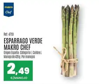 Makro Makro chef - esparrago verde oferta