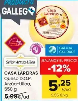 Autoservicios Familia Casa lareiras - queso d.o.p. arzúa-ulloa oferta