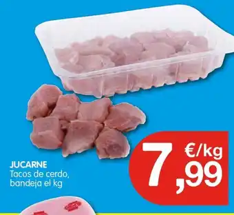 CashDiplo JUCARNE Tacos de cerdo, bandeja el kg oferta