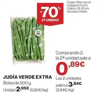 El Corte Inglés JUDÍA VERDE EXTRA oferta