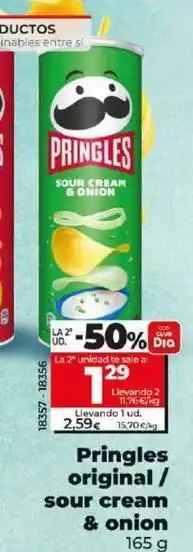 Dia Pringles - original/sour cream & onion oferta