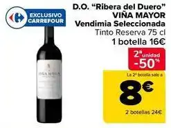 Carrefour Viña mayor - d.o. “ribera del duero vendimia seleccionada oferta