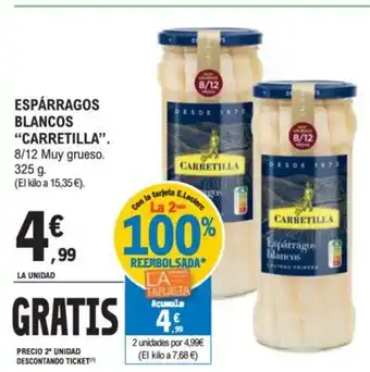 E.Leclerc ESPÁRRAGOS BLANCOS "CARRETILLA". oferta