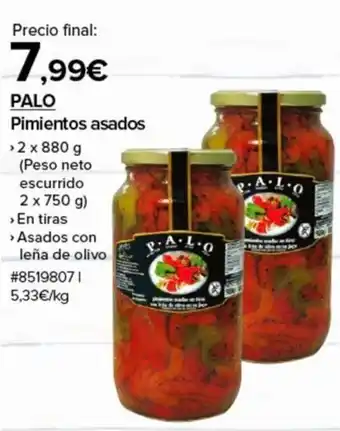Costco PALO Pimientos asados oferta