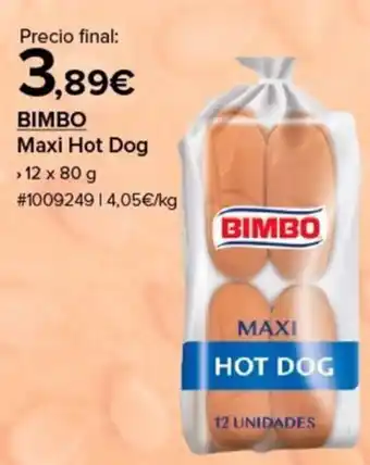 Costco BIMBO Maxi Hot Dog oferta