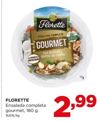 Alimerka FLORETTE Ensalada completa gourmet, 180 g. oferta