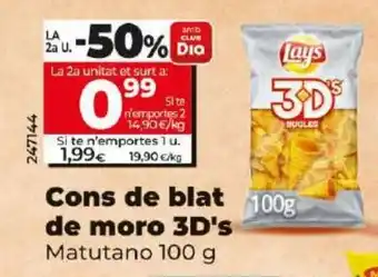 Dia Cons de blat  de moro 3D's oferta