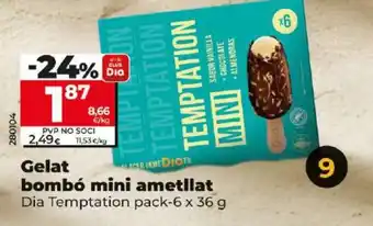 Dia Gelat bombó mini sense sucres afegits clàssic o ametllat oferta