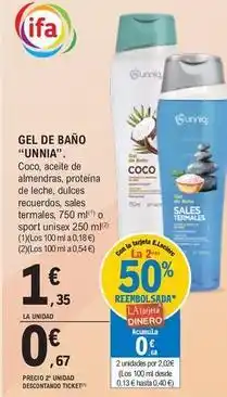 E.Leclerc Ifa unnia - gel de bano oferta