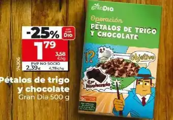Dia Gran dia - pétalos de trigo y chocolate oferta