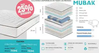 Mubak Colchón oferta
