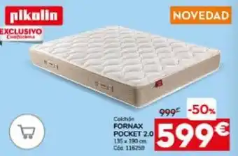 Conforama Pikolin - colchón fornax pocket 2.0 oferta