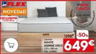 Conforama Flex - colchon white jasmine visco oferta