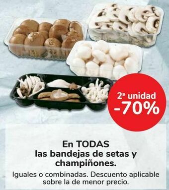 Carrefour En todas las bandejas de setas y champiñones oferta