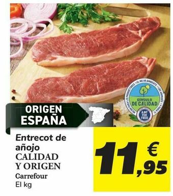 Carrefour Entrecot de añojo calidad y origen carrefour oferta