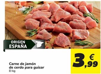 Carrefour Carne de jamón de cerdo para guisar oferta