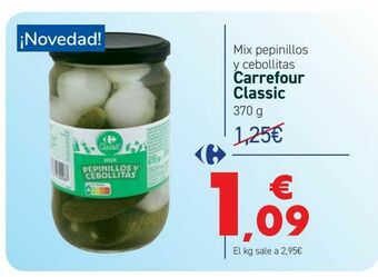 Carrefour Mix pepinillos y cebollitas carrefour classic oferta