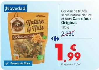 Carrefour Cocktail de frutos secos natural nature of nuts carrefour original oferta