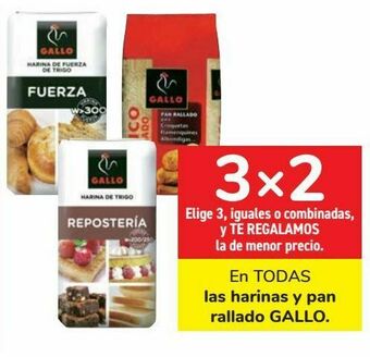 Carrefour En todas las harinas y pan rallado gallo oferta