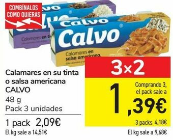 Carrefour Calamares en si tinta o salsa americana calvo oferta
