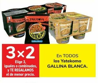 Carrefour En todos los yatekomo gallina blanca oferta