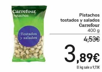 Carrefour Pistachos tostados y salados carrefour oferta