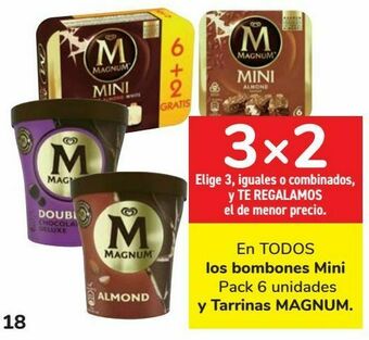 Carrefour En todos los bombones mini y tarrinas magnum oferta