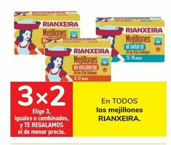 Carrefour En todos los mejillones rianxeira oferta
