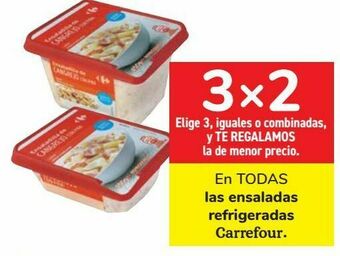 Carrefour En todas las ensaladas refrigeradas carrefour oferta