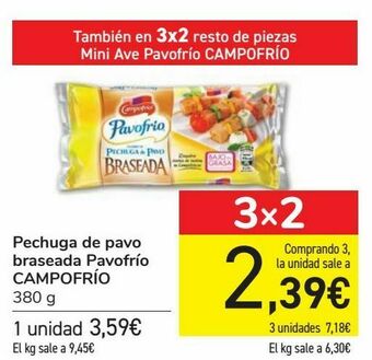 Carrefour Pechuga de pavo braseada pavofrío campofrío oferta