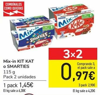 Carrefour Mix-in kit kat o smarties oferta