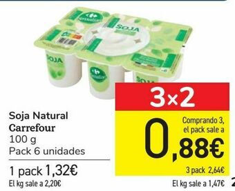 Carrefour Soja natural carrefour oferta