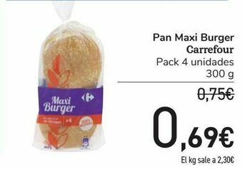 Carrefour Pan maxi burger carrefour oferta