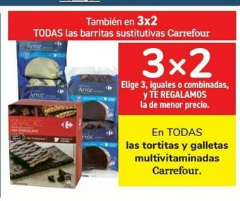 Carrefour En todas las tortitas y galletas multivitaminadas carrefour oferta