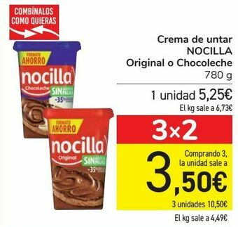 Carrefour Crema de untar nocilla originla o chocoleche oferta