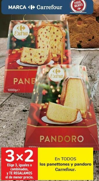 Carrefour En todos los panettones y pandoro carrefour oferta