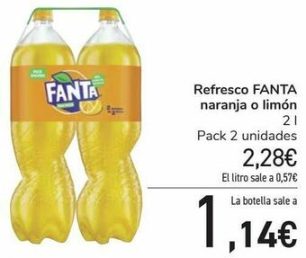 Carrefour Refresco fanta naranja o limón oferta