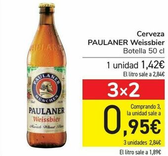 Carrefour Cerveza paulaner weissbier oferta