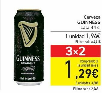 Carrefour Cerveza guinness oferta