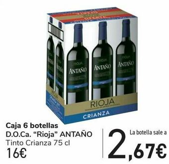 Carrefour Caja 6 botellas d.o.ca ''rioja'' antaño oferta