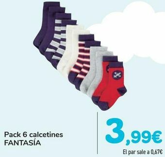 Pack 6 calcetines fantasía