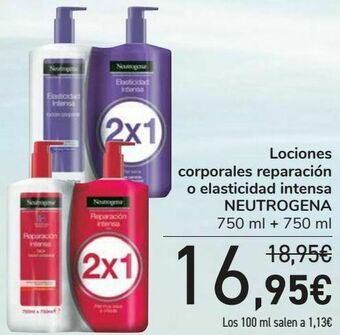 Carrefour Lociones corporales reparación o elasticidad intensa neutrogena oferta
