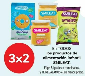 Carrefour En todos los productos de alimentación infantil smileat oferta