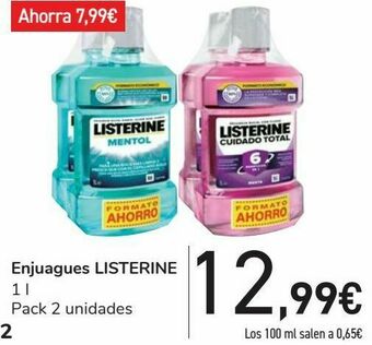 Carrefour Enjuagues listerine oferta