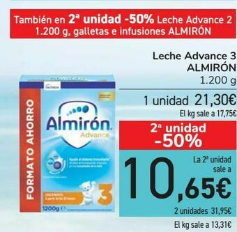 Carrefour Leche advance 3 almirón oferta