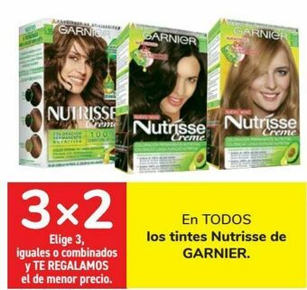 En todos los tintes nutrisse de garnier