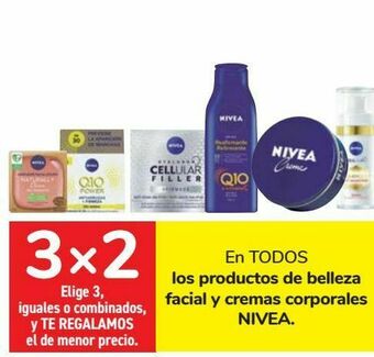 Carrefour En todos los productos de belleza facial y cremas corporales nivea oferta