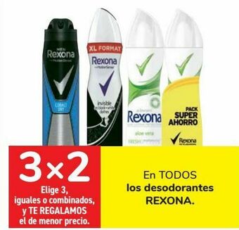 Carrefour En todos los desodorantes rexona oferta